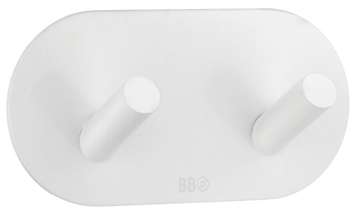 Dobbel krok selvklebende 96mm - hvit